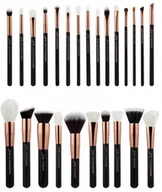 Pędzle do makijażu - Jessup Zestaw 25 Pędzli do Makijażu T155 Black/Rose Gold - miniaturka - grafika 1
