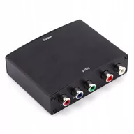 Adaptery i przejściówki - Adapter Konwerter Component Video YPbPr + Audio L/R do HDMI - miniaturka - grafika 1