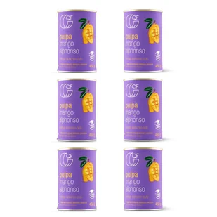 Quality Food Pulpa z mango Alphonso 99,9% mango Zestaw 6 x 450 g - żywność - Dżem - miniaturka - grafika 1