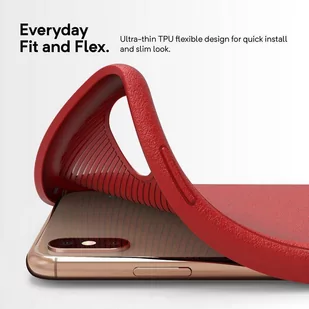 Caseology Vault Case - Etui iPhone Xs Max (Red) - Etui i futerały do telefonów - miniaturka - grafika 3