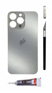 OEM Panel tylny szary do iPhone 15 Pro Max BigHole szkło klapka baterii - Części serwisowe do telefonów - miniaturka - grafika 1
