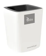 Przyborniki na biurko - Tetis, Przybornik na długopisy biało-szary - miniaturka - grafika 1
