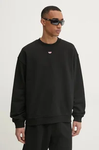 Diesel bluza S-BOXT-D SWEAT-SHIRT męska kolor czarny gładka A14903.0GEAD - Bluzy męskie - miniaturka - grafika 1
