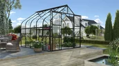 Szklarnie ogrodowe - VITAVIA szklarnia DIANA 8300 szkło 3 mm czarna LG4230 - miniaturka - grafika 1