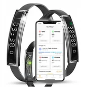 Smartband - Opaska Smartband Bluetooth Pulsometr Krokomierz Wodoodporna Sen Sport Woda - miniaturka - grafika 1
