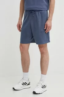 Spodenki męskie - adidas szorty bawełniane kolor niebieski IR5259 - grafika 1