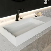 Umywalki - Bernstein Umywalka ścienna PB2015 odlew mineralny biały mat - miniaturka - grafika 1