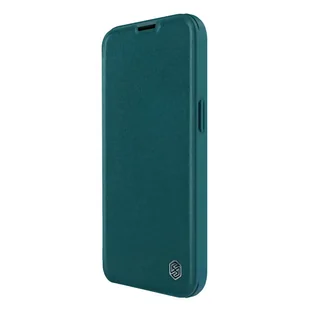 Nillkin Qin Leather Pro Case etui iPhone 14 Plus osłona na aparat kabura pokrowiec obudowa z klapką zielony - Etui i futerały do telefonów - miniaturka - grafika 6