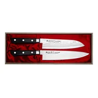 Noże kuchenne - Satake Cutlery Mfg Daichi Zestaw 2 noży w drewnianym pudełku - miniaturka - grafika 1