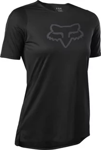 Fox W Flexair Ss Jersey czarna - Odzież motocyklowa - miniaturka - grafika 1