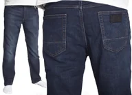 Spodnie męskie - WRANGLER Spodnie JEANS GREENSBORO 803 W35 L34 granatowy - miniaturka - grafika 1