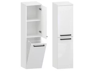 Słupek Łazienkowy ATHOS 35 2D K P- Uchwyt Czarny Mat - Szafki łazienkowe - miniaturka - grafika 1