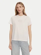 Koszulki i topy damskie - Calvin Klein Jeans T-Shirt Classic Monologo LV047D873G Różowy Regular Fit - miniaturka - grafika 1