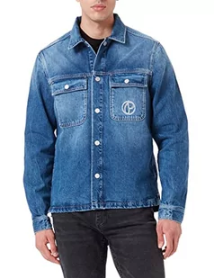 Pepe Jeans Męska kurtka Bailey Reclaim Denim, Denim, XXL - Kurtki męskie - miniaturka - grafika 1