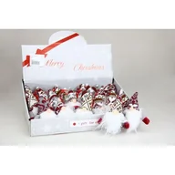 Ozdoby bożonarodzeniowe - Zawieszka tekstylna Mikołaj 12 cm mix - miniaturka - grafika 1