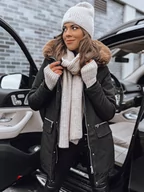Kurtki damskie - Kurtka damska parka SNOWFALL czarna Dstreet TY4087-XXL - miniaturka - grafika 1