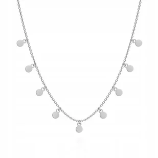 Naszyjnik Srebrny Choker z blaszkami 925 Łańcuszek Dzień Kobiet DEDYKACJA - Łańcuszki - miniaturka - grafika 1