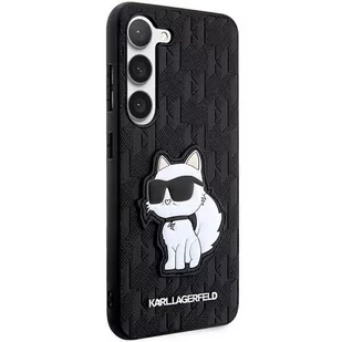 Karl Lagerfeld KLHCS23MSAKLHCPK S23+ S916 hardcase czarny/black Saffiano Monogram Choupette - Etui i futerały do telefonów - miniaturka - grafika 4