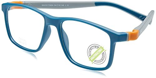NANOVISTA Unisex dziecięce okulary przeciwsłoneczne FANBOY 3.0, AZUL MATE/GRIS/NARANJA, 52