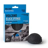 Chusteczki do demakijażu - Santo Volcano Spa, Czarna gąbka konjac, 7,5 cm - miniaturka - grafika 1