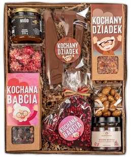 Kosz Prezentowy Na Dzień Babci I Dziadka Prezent Zestaw Słodyczy - Zestawy upominkowe Kosz Prezentowy Na Dzień Babci I Dziadka Prezent Zestaw Słodyczy - Zestawy upominkowe - miniaturka - grafika 1