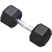 Hantle i ciężarki - UPOMINKARNIA Hantla gumowa Hex 14kg eb fit 1015231-0 - miniaturka - grafika 1