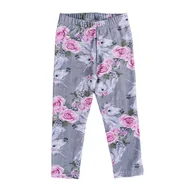 Legginsy - Legginsy dziewczęce drukowane, szare w jednorożce, Tup Tup - miniaturka - grafika 1