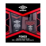 Zestawy perfum męskich - UMBRO Power Zestaw woda toaletowa 20 ml + żel pod prysznic 60 ml - miniaturka - grafika 1