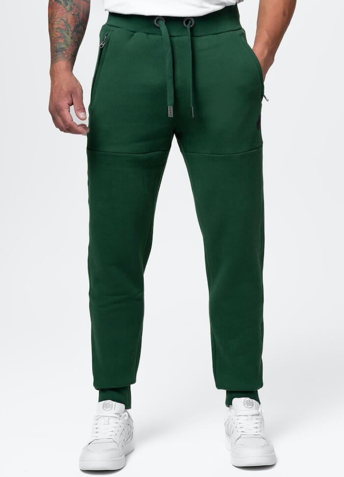 Spodnie sportowe PIT BULL SMALL LOGO HD hunter green-XXL