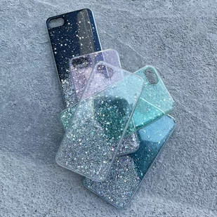 Wozinsky Star Glitter błyszczące etui pokrowiec z brokatem Xiaomi Mi 10T Pro / Mi 10T zielony - Etui i futerały do telefonów - miniaturka - grafika 2