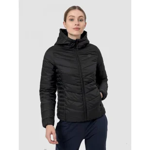 Kurtka Damska 4F Pikowana Sportowa Czarna Z22KUDP003-20S - Kurtki i kamizelki sportowe damskie - miniaturka - grafika 1