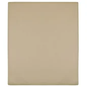 Prześcieradła - vidaXL Prześcieradło, taupe, 180x200 cm, dżersej bawełniany - miniaturka - grafika 1