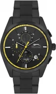 Zegarki męskie - Zegarek męski SLAZENGER SL.09.2215.2.05 czarny fashion na prezent - miniaturka - grafika 1