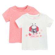Koszulki dla dziewczynek - Cool Club, T-shirt dziewczęcy, mix, zestaw, 2 szt. - miniaturka - grafika 1