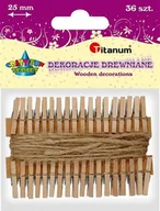Decoupage - Titanum Klamerki drewniane różowy 36 szt. - miniaturka - grafika 1
