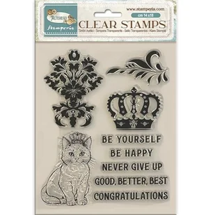 Stamperia WTK202 stempel akrylowy, brązowy/czarny, 14 x 18 cm - Akcesoria i części do ekspresów do kawy - miniaturka - grafika 1