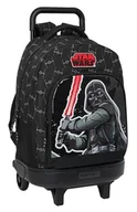 Plecaki - Star Wars The Fighter duży plecak z kółkami, kompaktowy, wymienny, idealny dla dzieci w różnym wieku, wygodny i wszechstronny, jakość i wytrzymałość, 33x22x45 cm, kolor czarny, czarny, Estándar, - miniaturka - grafika 1
