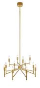 Lampy sufitowe - Markslojd lampa wisząca Regent 12L 12xE14 złota 108106 - miniaturka - grafika 1