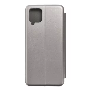 Forcell Kabura Book Elegance do SAMSUNG A12 stalowy - Etui i futerały do telefonów - miniaturka - grafika 1