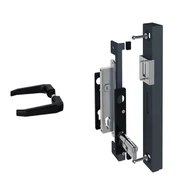 Akcesoria do ogrodzeń - Zestaw zamknięcia furtki ocynk antracyt Wiśniowski - miniaturka - grafika 1