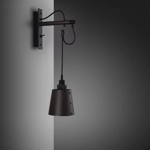 Lampa Hooked Wall Small Grafitowa/Palony brąz [A9014D] - Lampy ścienne - miniaturka - grafika 1
