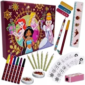 Ozdoby bożonarodzeniowe - ZESTAW DLA DZIECKA KALENDARZ ADWENTOWY KSIĘŻNICZKI DISNEY - miniaturka - grafika 1