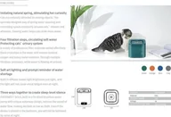 Miski dla kotów - Petkit PETKIT Smart Pet Drinking Fountain Eversweet Solo Capacity 1.8 L, Material ABS, Filtering, Green - miniaturka - grafika 1