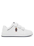 Buty dla dziewczynek - Polo Ralph Lauren Sneakersy Heritage Court IV Ezz Bear RL02939101 Biały - miniaturka - grafika 1
