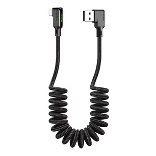 Kabel USB do Lightning, Mcdodo CA-7300, kątowy, 1.8m (czarny) - Kable USB - miniaturka - grafika 1