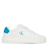 Sneakersy męskie - Sneakersy Calvin Klein Jeans Chunky Cupsole Ru Patch Lth YM0YM01296 Biały - miniaturka - grafika 1