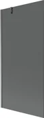 Parawany nawannowe - Mexen Next parawan nawannowy 1-skrzydłowy 90 x 150 cm, grafit, gun gray szczotkowany - 895-090-000-00-40-66 - miniaturka - grafika 1