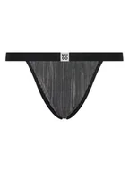 Majtki damskie - HUGO Stringi Plisse 50549896 Srebrny - miniaturka - grafika 1