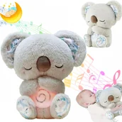 Pozytywki dla dzieci - Maskotka Koala Uspakajająca PRZYTULKANKA ODDYCHAJĄCA POZYTYWKA ŚWIECĄCA - miniaturka - grafika 1