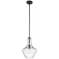 Lampy sufitowe - Elstead Lighting Everly szklana lampa wisząca , oprawa stary brąz - miniaturka - grafika 1